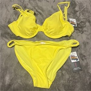 No Boundaries Bikini yellow NWT